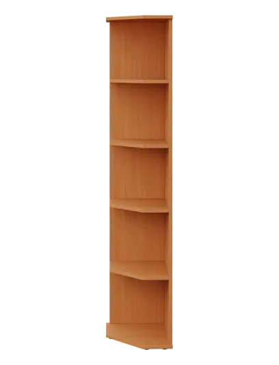 LZ 5 - 3 kancelářská skříň, rohová, levá, 1822x360x400, buk Royal